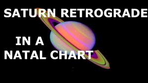 Saturn Retrograde In A Natal Chart Baby Update