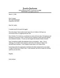 Cover Letter Example Of A New Graduate Looking For A Position In Sales
