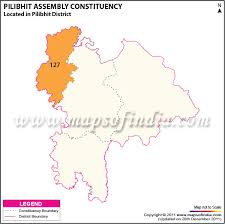 pilibhit vidhan sabha consuency map