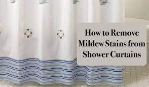 how to remove mildew stains from shower