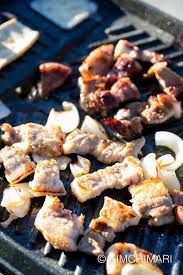 Heat your grill and place the marinated pork belly strips on the heated surface. Samgyeopsal Grilled Korean Pork Belly Recipe Tips Kimchimari