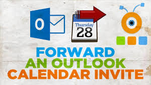 to forward an outlook calendar invite