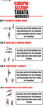 calorie sizzler tabata workout with weights