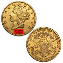 20 gold liberty coins 1849 1907