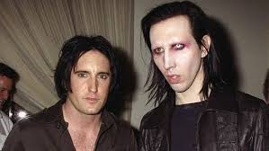 This is a picture of young marilyn manson shooting a video without wearing any makeup. Trent Reznor Denounces Marilyn Manson In New Statement
