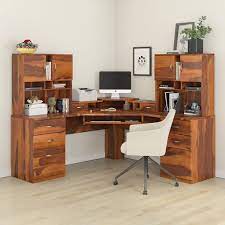 l shaped executive hutch desk