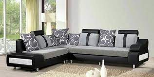 grey combination wooden l corner sofa