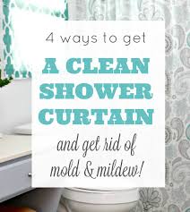 4 ways to get a clean shower curtain