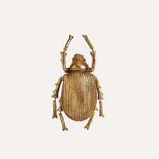 Gold Wall Decor Beetle Small The