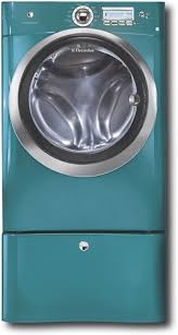 Convenient ability to connect to home network and send notifications to phone & tv when cycle is finished. Best Buy Electrolux 4 0 Cu Ft 14 Cycle Large Capacity Washer Turquoise Sky Ewflw65h Ts
