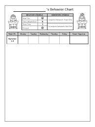 Behavior Charts 6 Free Templates In Pdf Word Excel Download