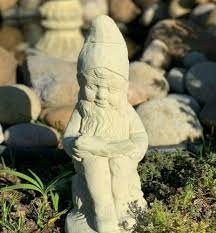 Vintage Reading Gnome Outdoor Cement