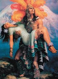 Resultado de imagen de iztaccihuatl y popocatepetl leyenda