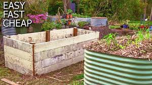 How to Build a High Raised Garden bed | Fast Easy & Low Cost - YouTube
