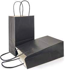 Check spelling or type a new query. Amazon Com Azowa Gift Bags Black Kraft Paper Bags With Handles 5 X 3 1 X 8 2 In Black 25 Ct Health Household