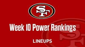 Nfl Week 10 Power Rankings