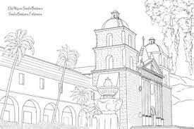 Mission expansion came to an end in 1823, when mission bells rang in sonoma. Santa Barbara Coloring Page By Socal Field Trips Tpt