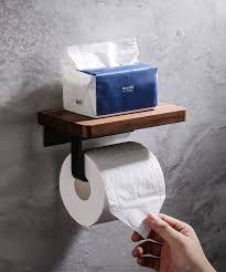 Black Walnut Wood Toilet Paper Towel