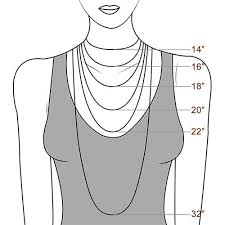 Necklace Size Chart Choosing The Right Necklace Length