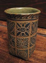 I Like The Simple Wood Block Stamp Look Of This Cup