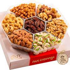 mixed nuts gift basket in red box 7