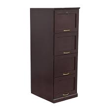 Select file cabinets with varying storage like a single drawer or ones with two or three drawers. 54 Off Tall Brown Wood File Cabinet Storage