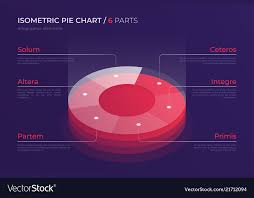 Isometric Pie Chart Design Modern Template