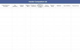 Excel Spreadsheet Comparison Template