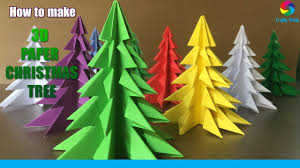 3d Paper Christmas Tree How To Make A 3d Paper Xmas Tree Diy Tutorial Youtube