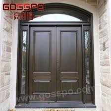 glass solid teak wooden entrance door