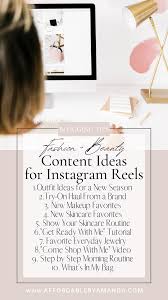 20 content ideas for insram reels in