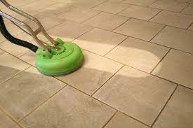 tile grout cleaning steam green
