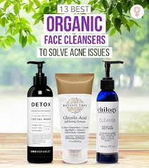 natural face washes for acne
