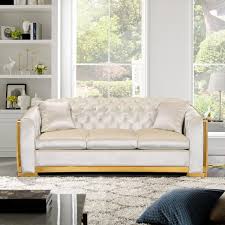 3 Seater Chesterfield Sofa Tufted Couch