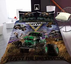 monster jam tv shows 3d printed bedding