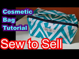diy sew to sell cosmetic bag pouch