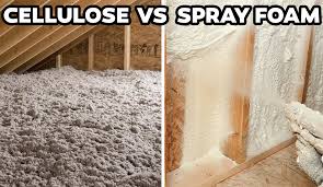 attic insulation n in cellulose vs