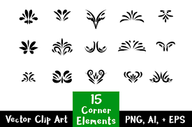 flourish clipart 15 decorative corner