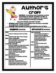 Authors Craft In Reading Worksheets Teaching Resources Tpt
