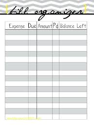 Bill Payment Calendar Template Excel Pay Skincense Co