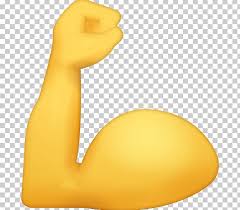 emoji biceps iphone muscle png clipart