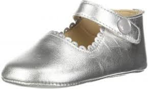 Elephantito Girls Baby Mary Jane Crib Shoe Silver 1 M Us Infant