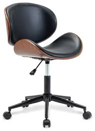 Mid century modern cane swivel desk chair by ward bennett 10. Mid Century Adjustable Swivel Office Desk Chair Contemporary Office Chairs By Onebigoutlet Houzz