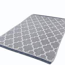 grey cotton chenille printed handloom
