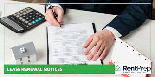 lease renewal and non renewal notices