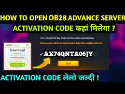 May 30, 2021 · also read : How To Get Advance Server Activation Code How To Open Ob28 Advance Server Activation Code Kya Hai Youtube