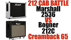 bogner 212c vs marshall 2536c 2x12 cab