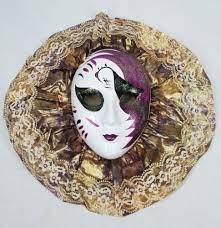 Ceramic Face Masks Hanging Wall Art