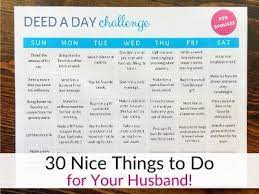 nice things to do for your husband a