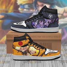Naruto x Sasuke JD Air High Top Sneakers Custom Naruto Anime Shoes – Cooley  Ave